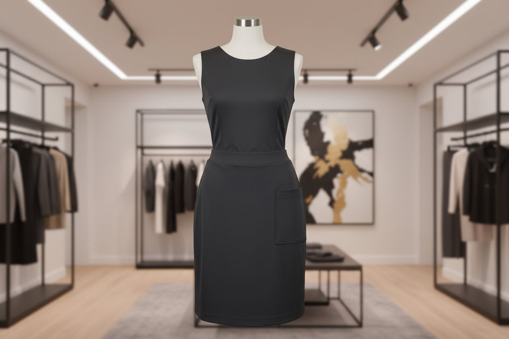 Classic Black High-Waisted Pencil Skirt