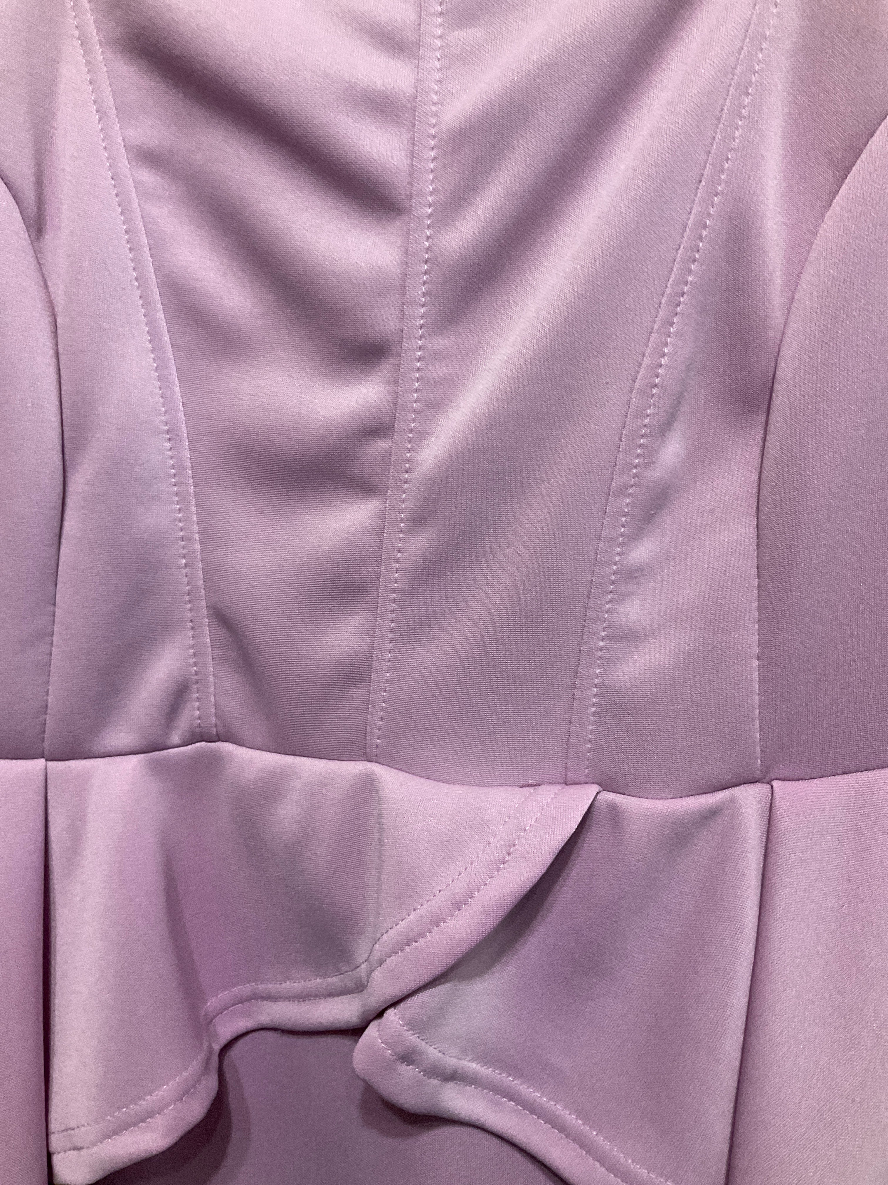 Elegant Lavender Peplum Sheath Dress