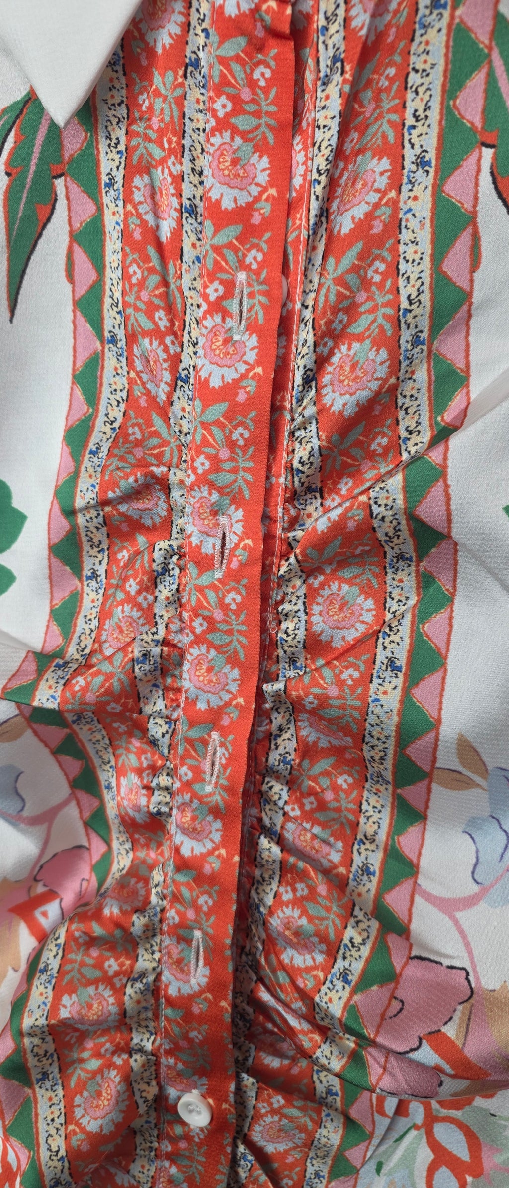 Floral Ruched Long Sleeve Button-Down Midi Shirt Dress