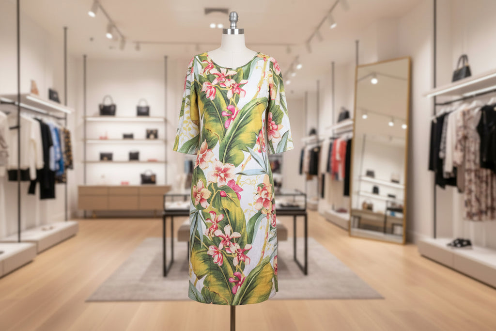 Tropical Floral Tunic Dress